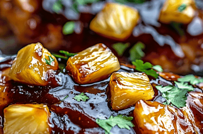 Hawaiian Bbq Chicken And Pineapple Foil Packets
