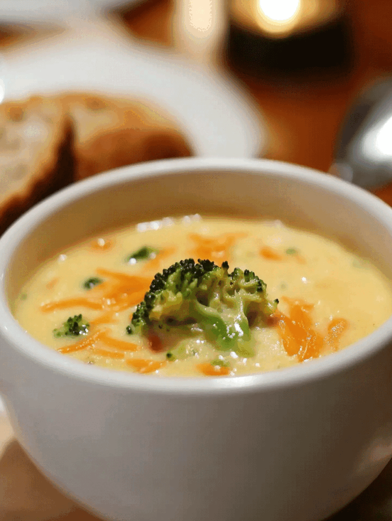 High Protein Broccoli Cheddar Soup