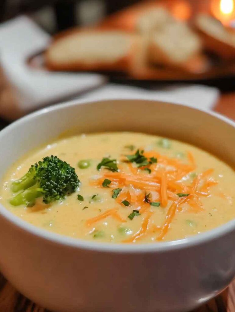 How to Make High Protein Broccoli Cheddar Soup 