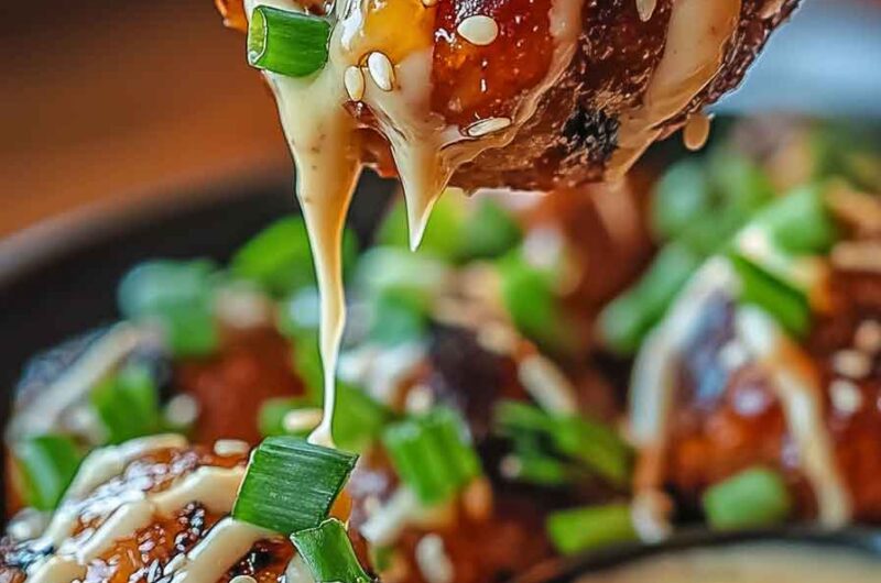 Korean Bbq Meatballs With Spicy Mayo Dip