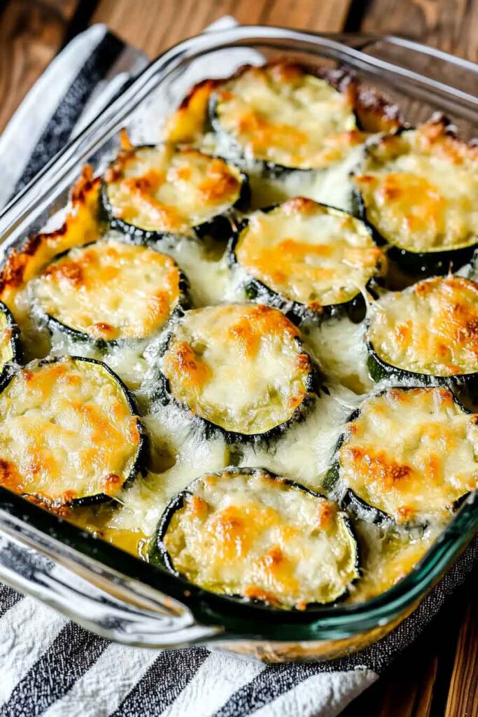Low Carb Easy Cheesy Zucchini