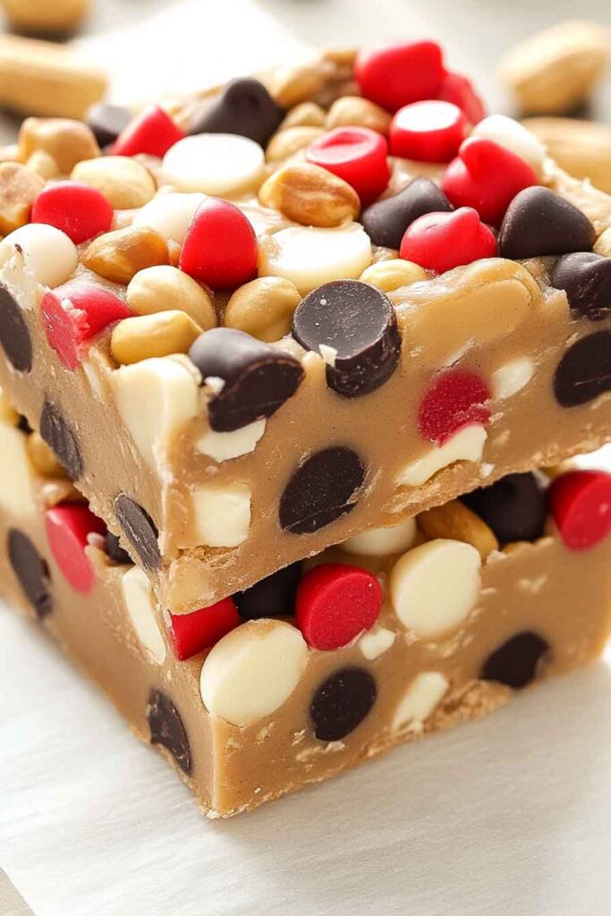 Ingredients for No Bake Peanut Butter Trail Mix Bars
