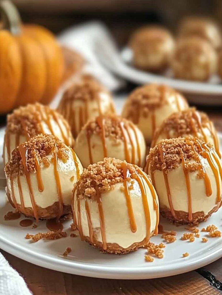 No Bake Pumpkin Cheesecake Balls