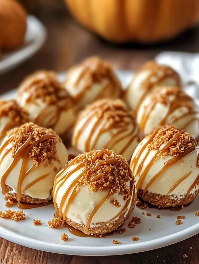 No Bake Pumpkin Cheesecake Balls