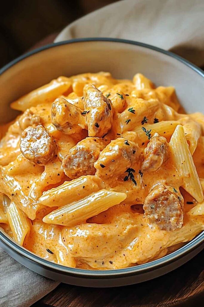 How to Make One Pan Buffalo Ranch Chicken Sausage Pasta