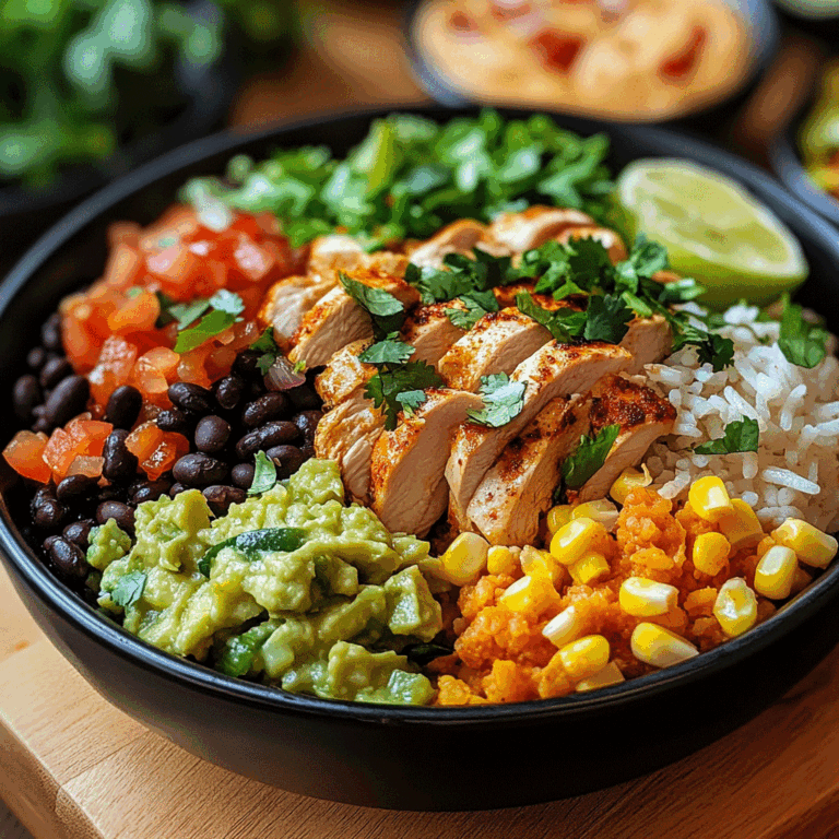 One Pan Chicken Burrito Bowl
