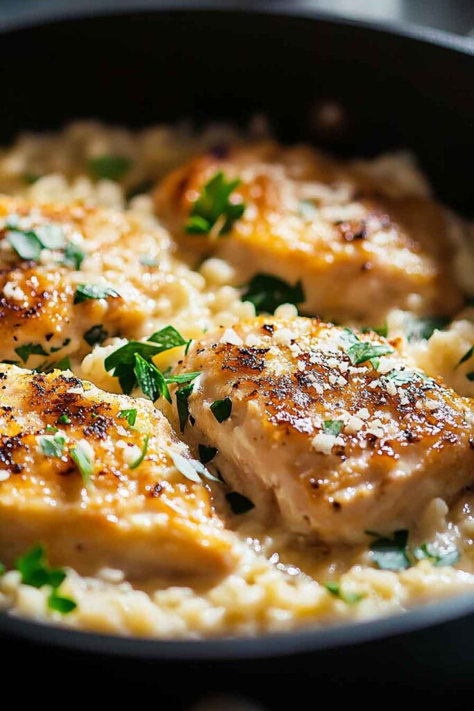 Creamy Parmesan Chicken Rice