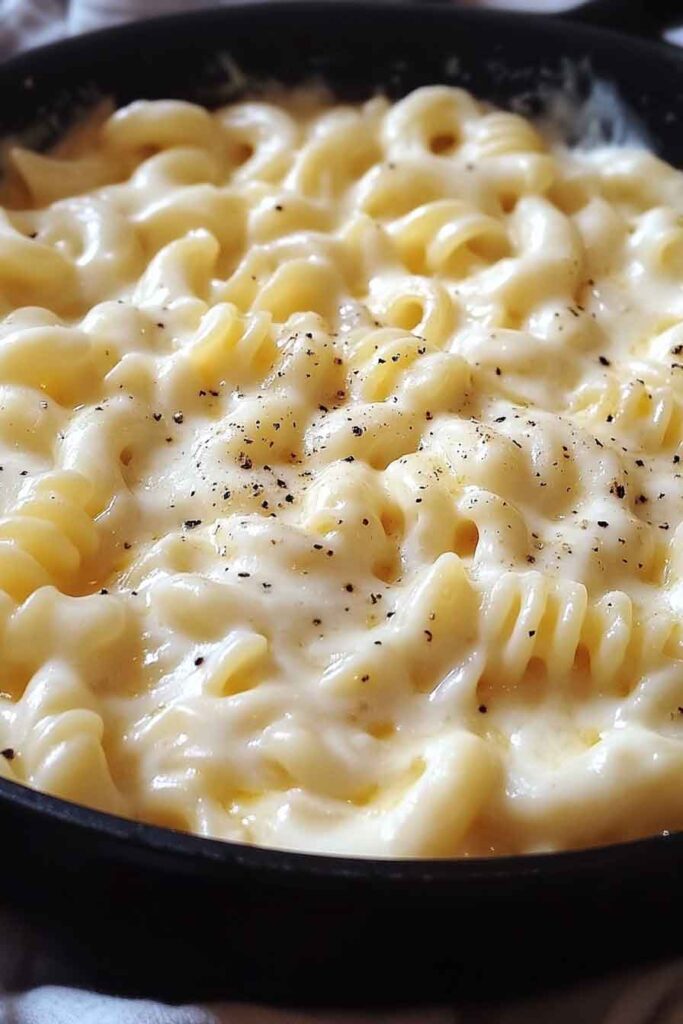 Ingredients for One Pan White Cheddar Mozzarella Pasta Delight