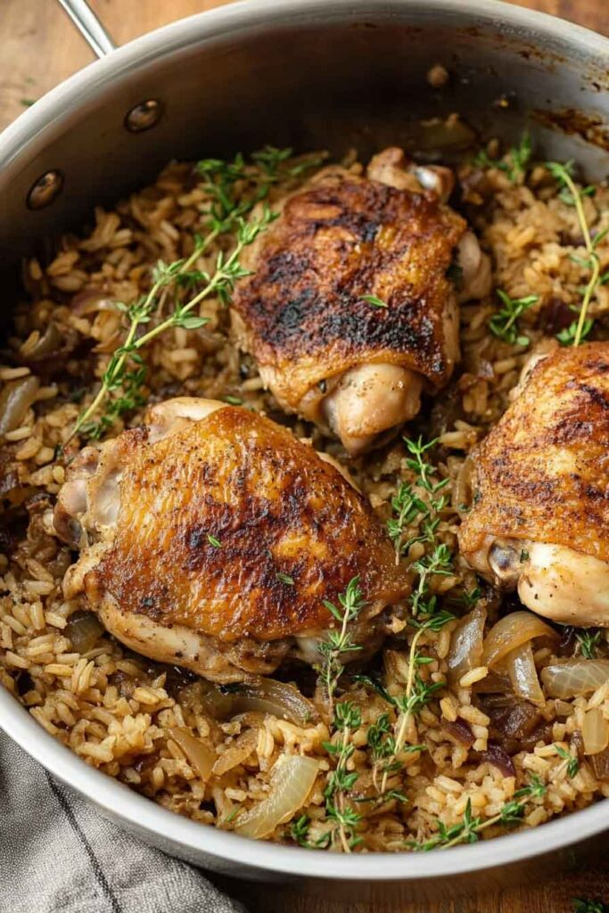 Ingredients for One Pot Chicken and Rice