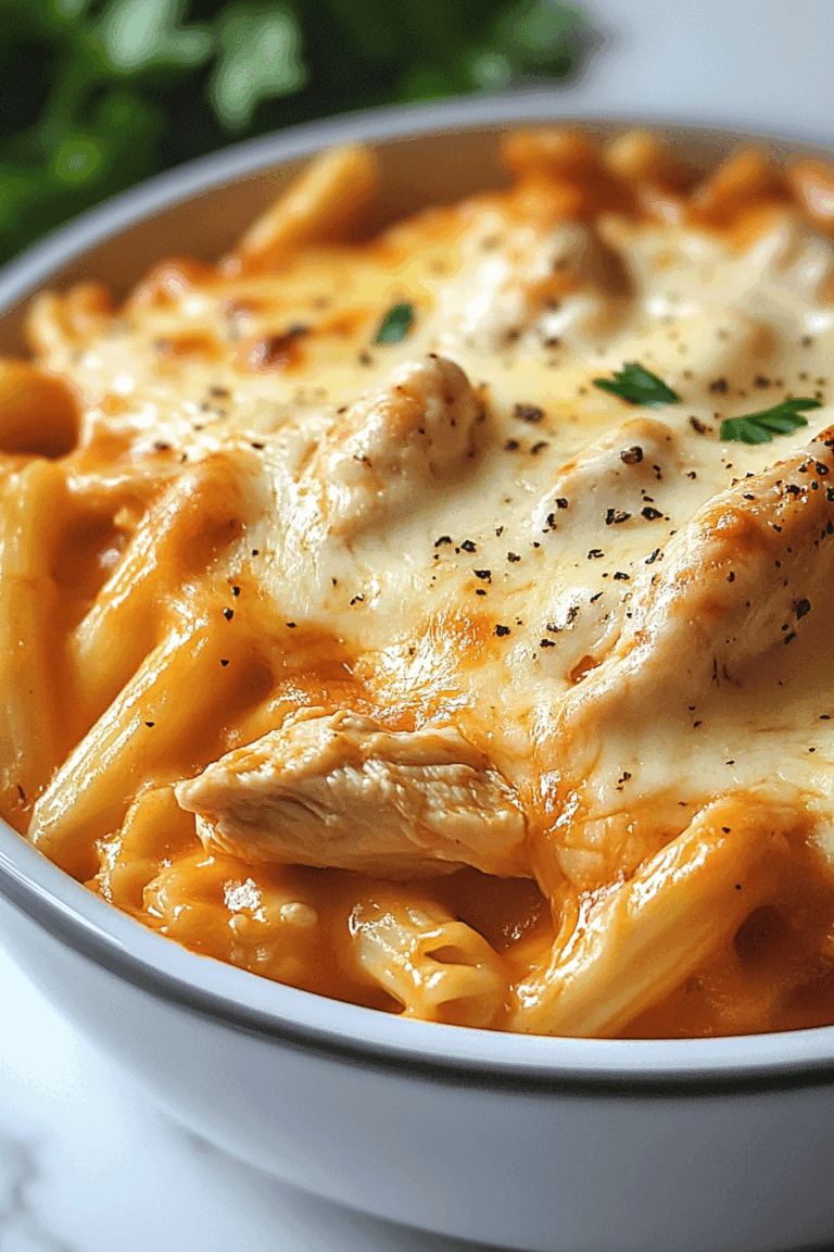One Pot Chicken Parmesan Mac Cheese