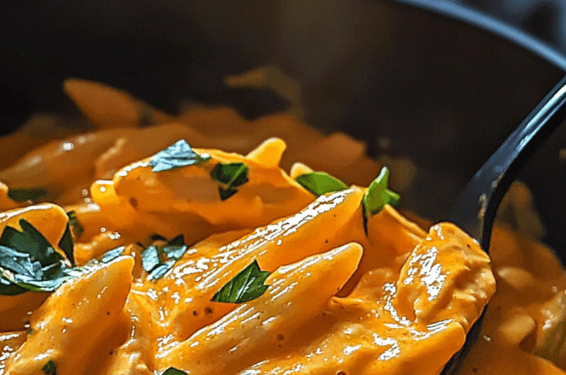 One Pot Creamy Buffalo Chicken Pasta