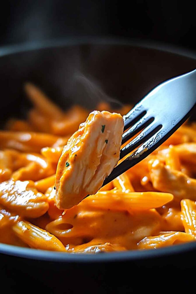 How to Make One Pot Creamy Buffalo Chicken Pasta 