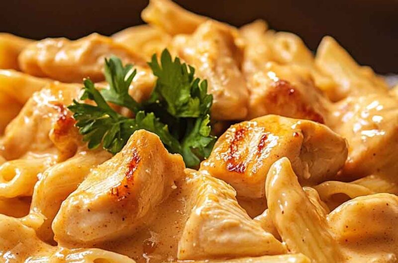 One Pot Creamy Cajun Honey Bbq Chicken Pasta
