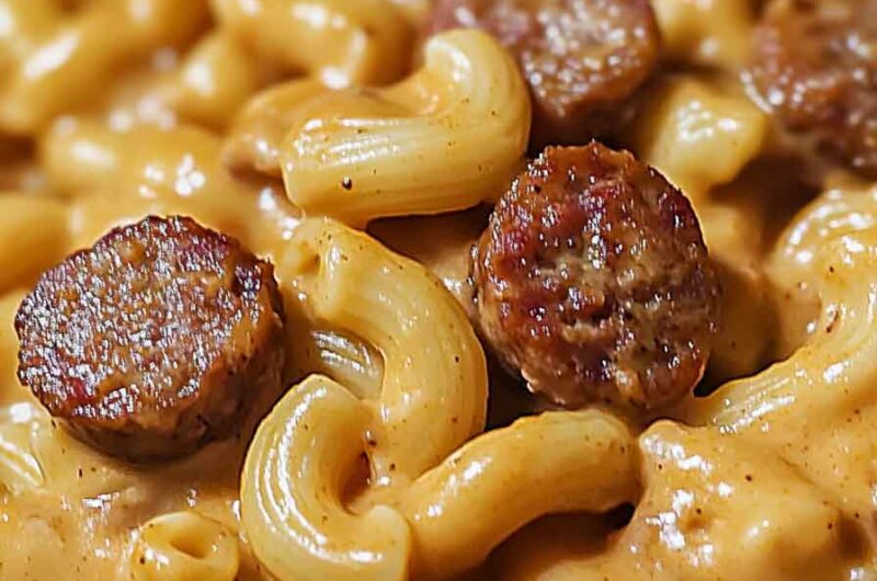 One Pot Creamy Spicy Cajun Chicken Sausage Mac