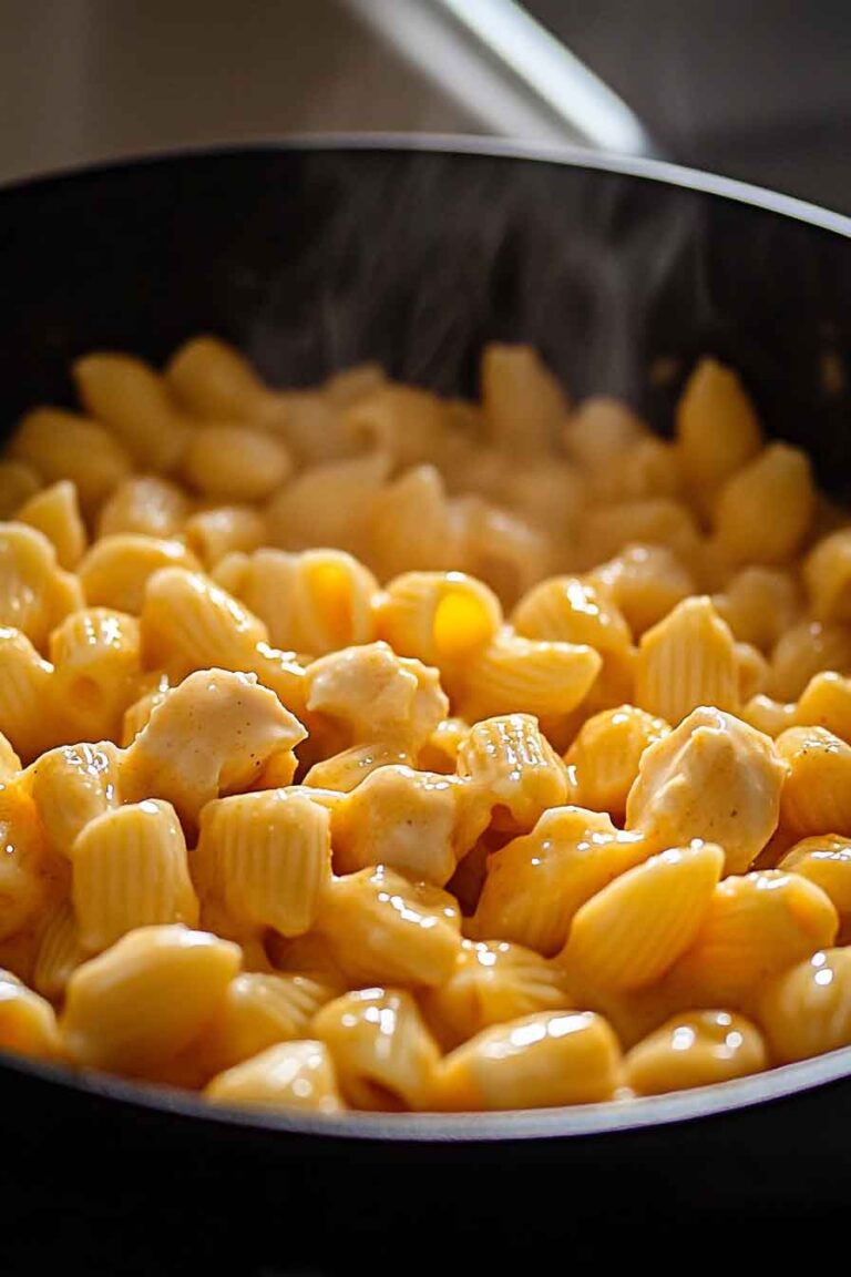 One Pot Honey Butter Buffalo Chicken Mozzarella Pasta