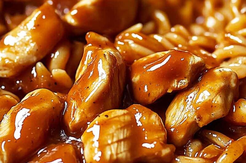 One Pot Honey Garlic Bbq Chicken Pasta