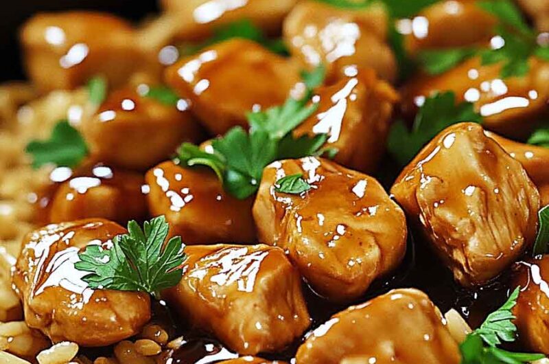 One Pot Sassy Honey Garlic Chicken Rice Pasta