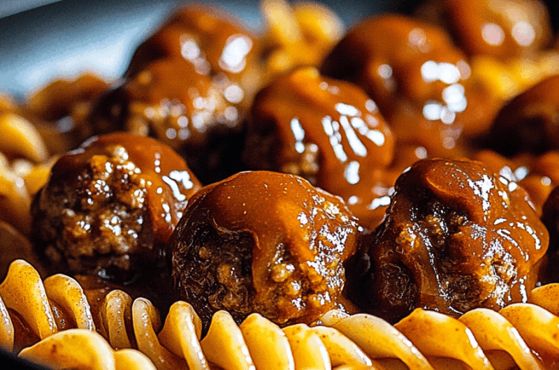 One Pot Smoky Bbq Meatball Pasta