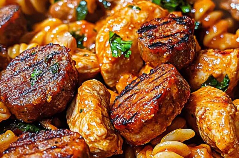 One Pot Smoky Cajun Chicken Sausage Pasta