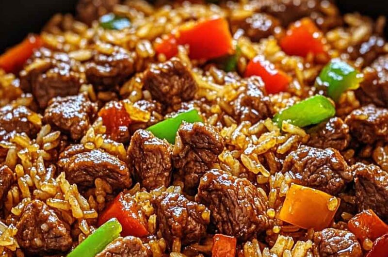 One Skillet Smoky Honey Chili Beef Rice