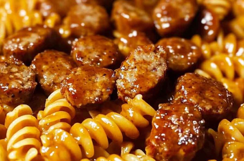 One-pot Honey Mustard Bbq Sausage Pasta