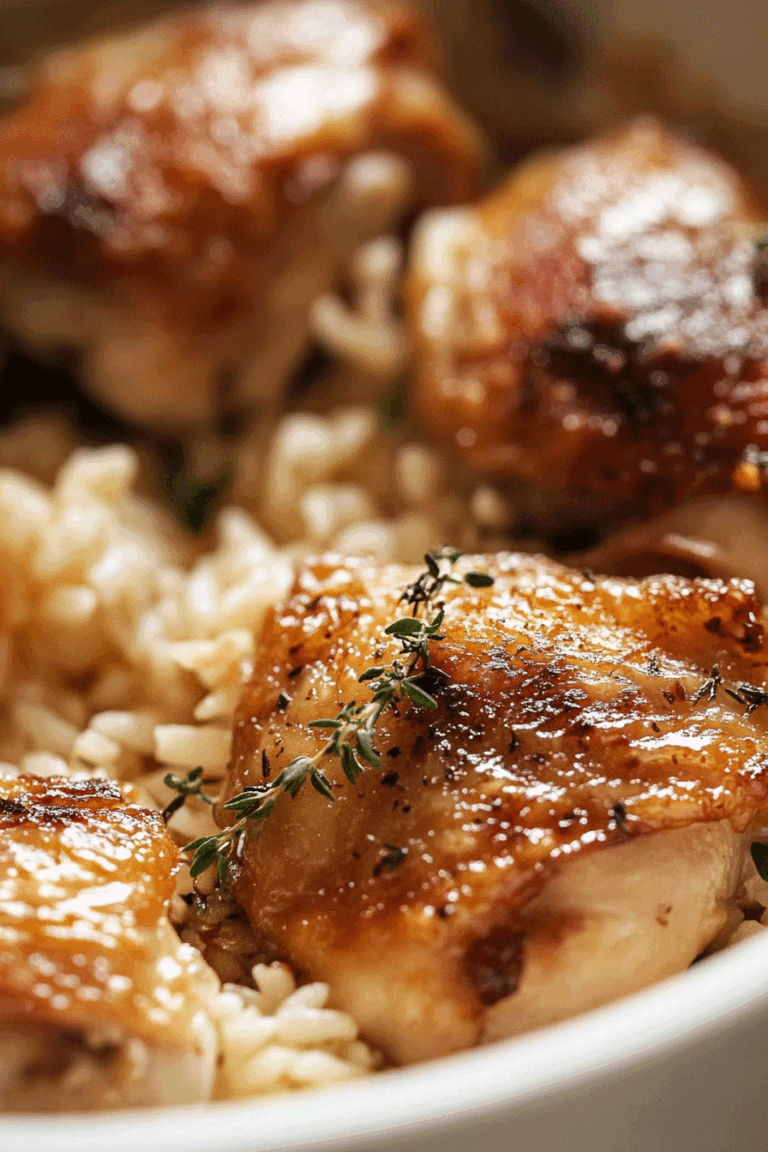 Oven Baked Chicken And Rice