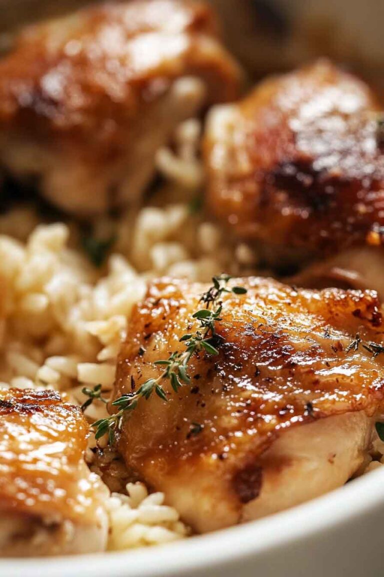 Oven Baked Chicken And Rice
