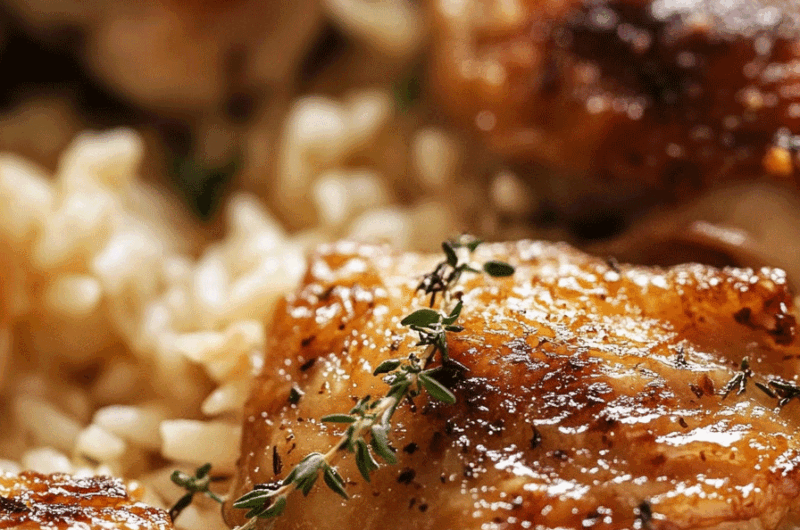 Oven Baked Chicken And Rice