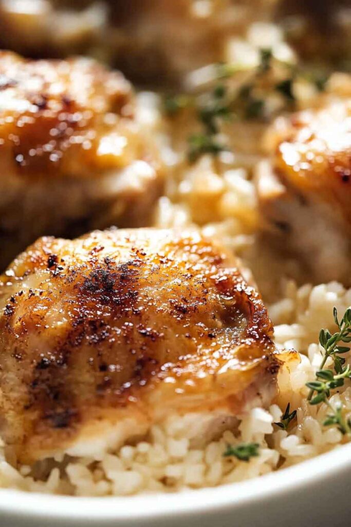 Oven Baked Chicken And Rice
