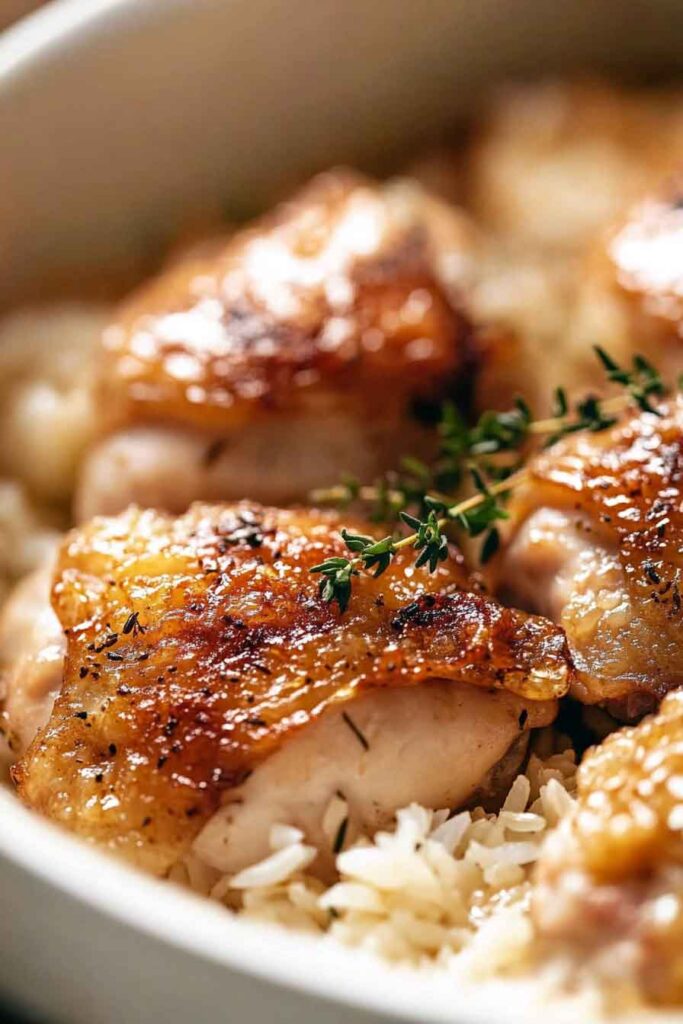Ingredients for Oven Baked Chicken and Rice