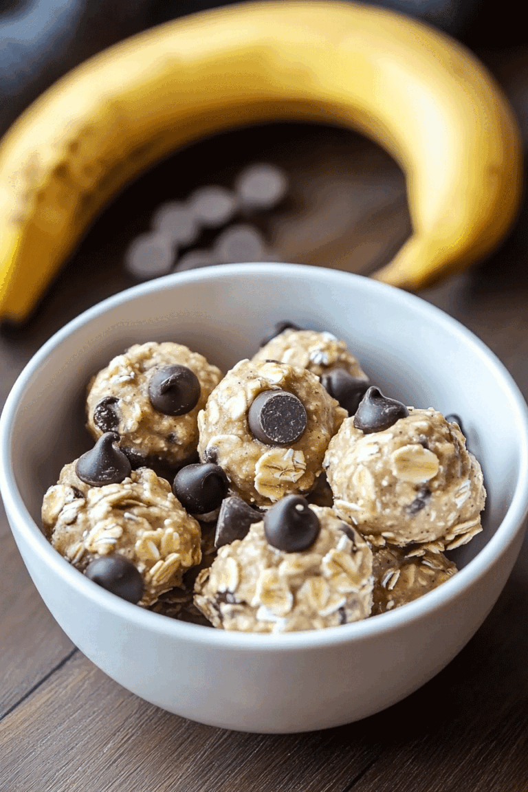 Peanut Butter Banana Chocolate Chip Energy Bites