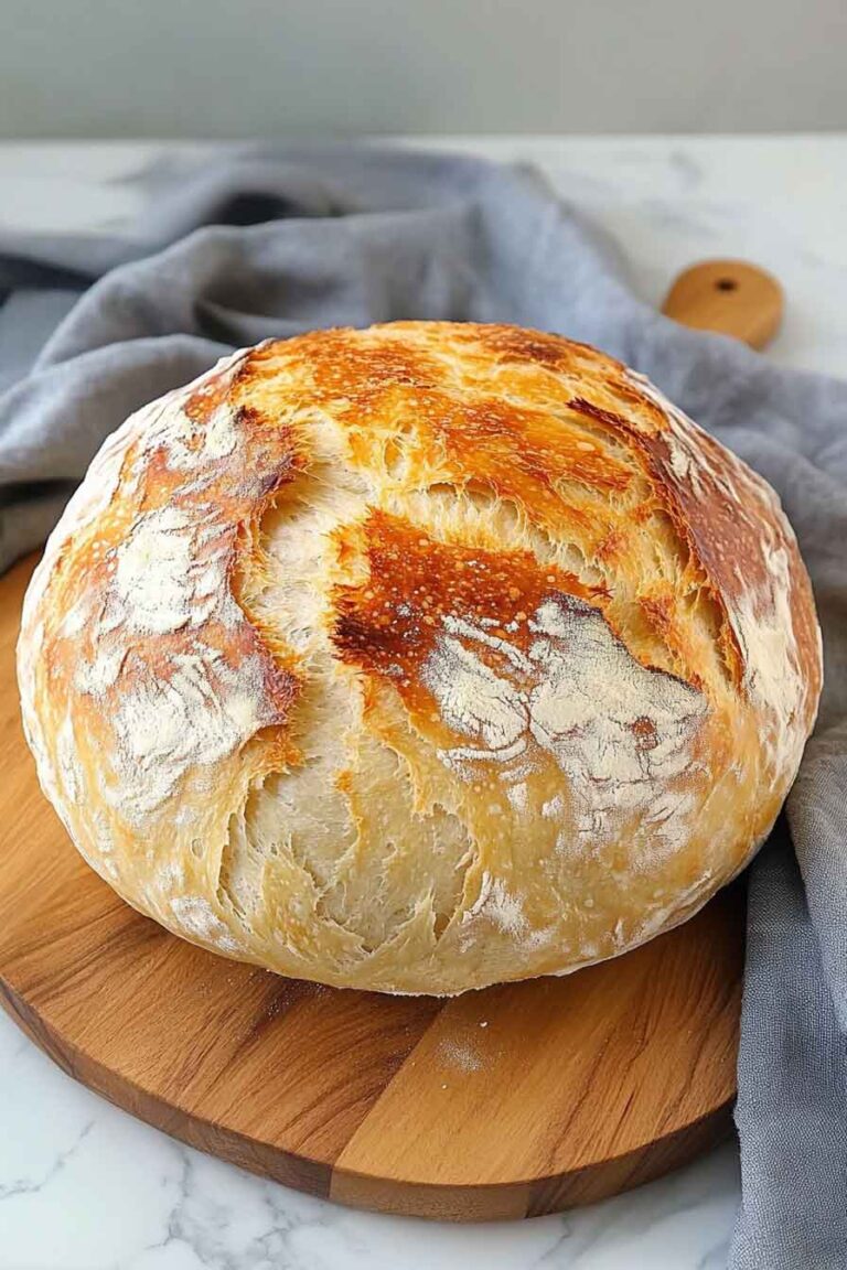 Quick and Easy No-Knead Bread
