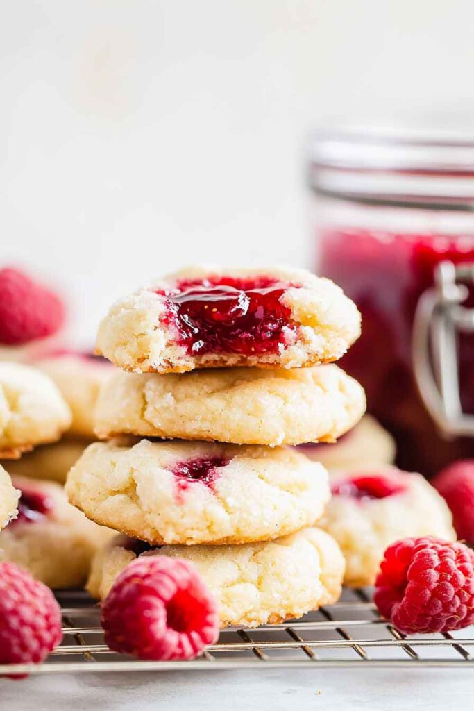 How to Make Raspberry Cheesecake Thumbprint Cookies