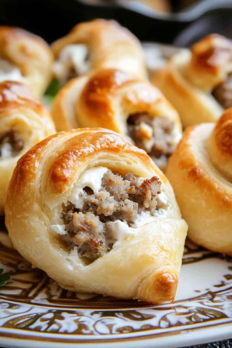 Sausage Cream Cheese Crescent Rolls