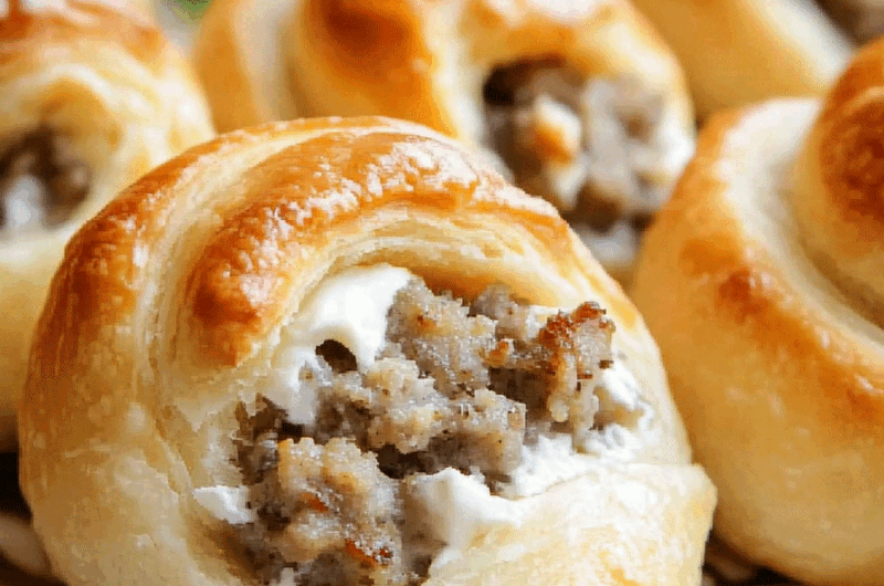 Sausage Cream Cheese Crescent Rolls