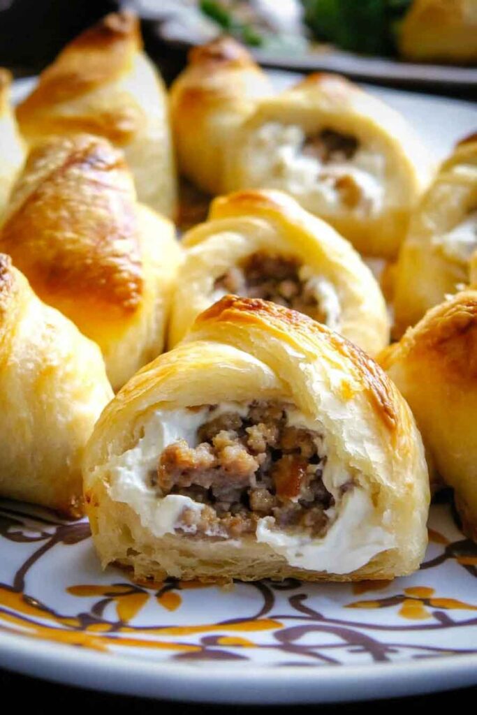 Sausage Cream Cheese Crescent Rolls