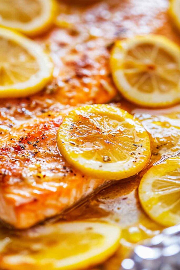 Sheet Pan Lemon Garlic Butter Salmon
