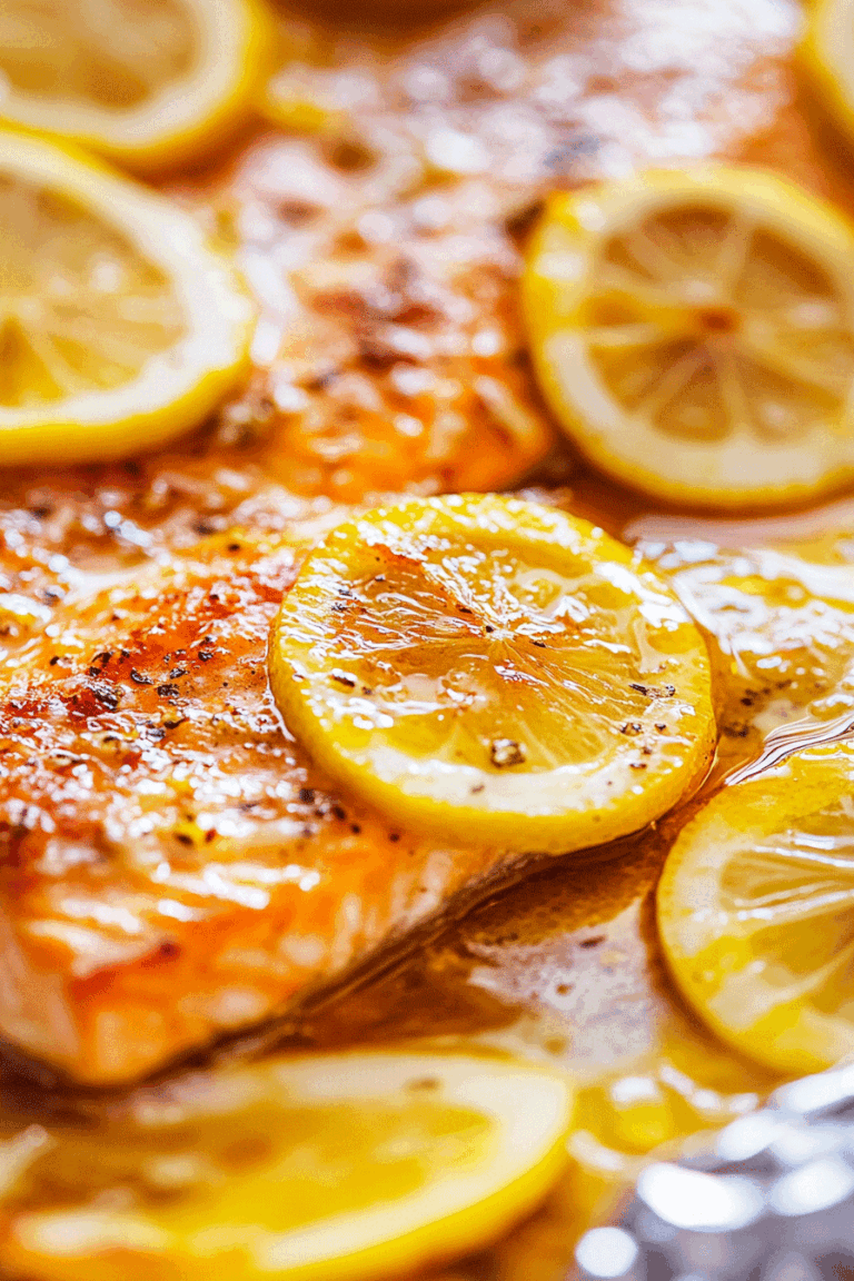 Sheet Pan Lemon Garlic Butter Salmon