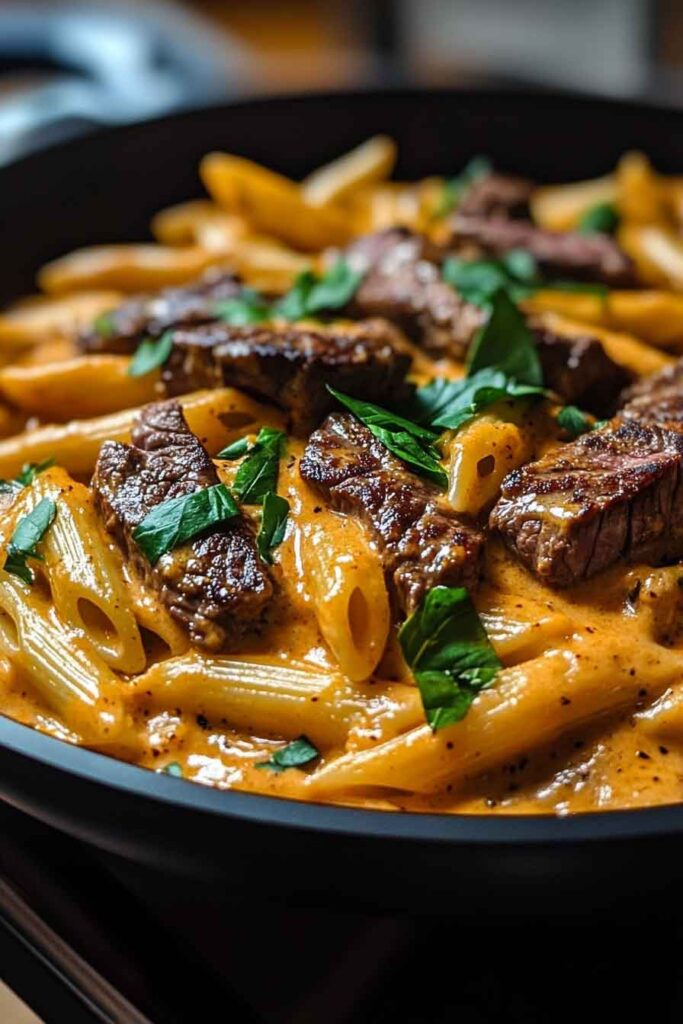Variations for Skillet Creamy Spicy Cajun Steak Cheddar Pasta