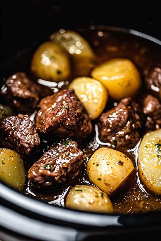 Ingredients for the Garlic Butter Beef Bites