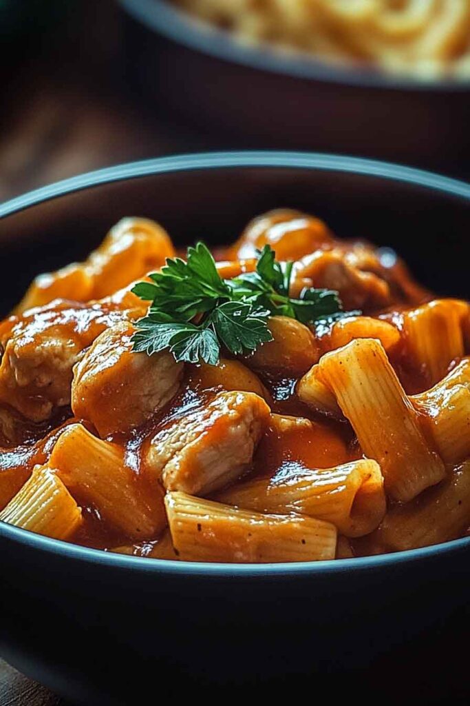 Ingredients for Smoky BBQ Chicken Cheddar Pasta Bake