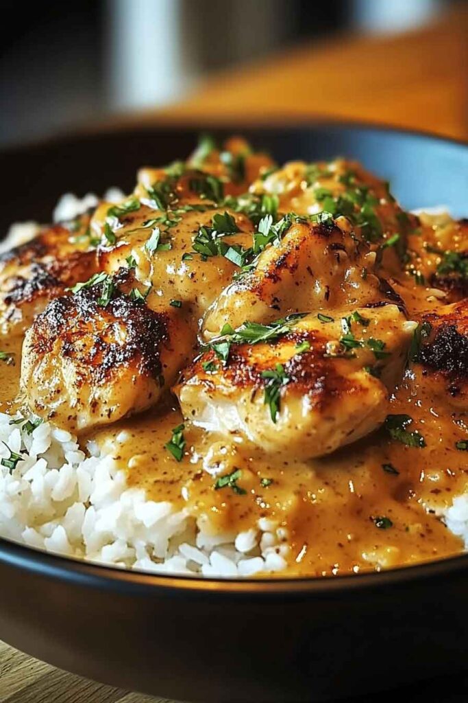 Ingredients for Smothered Chicken and Rice