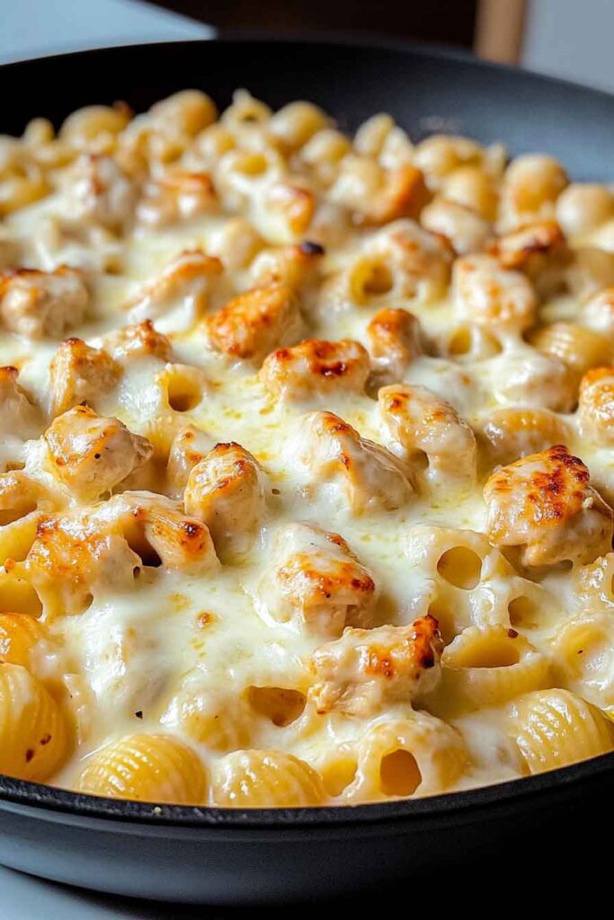 How to Serve Spicy Smoky Mozzarella Chicken Alfredo Pasta