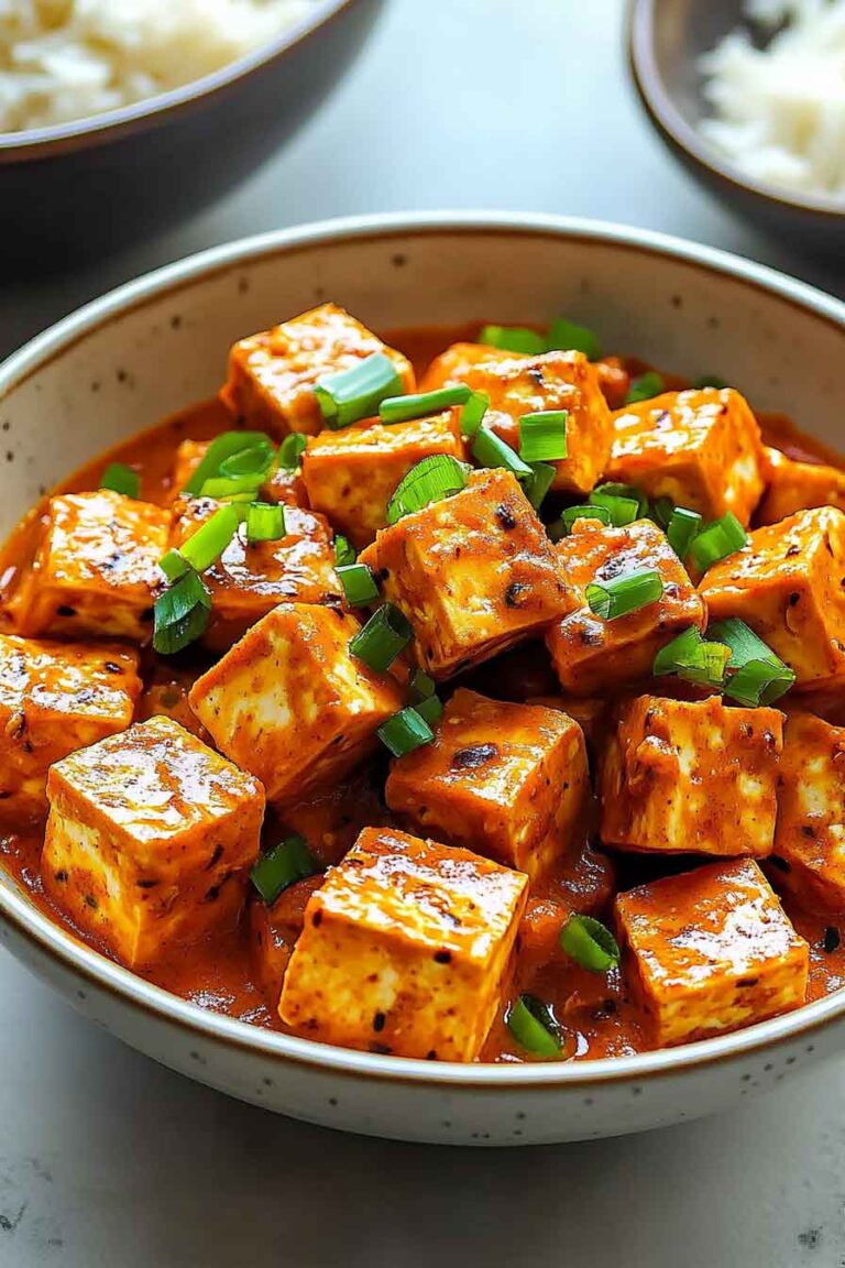 Spicy Tofu With Creamy Coconut Sauce