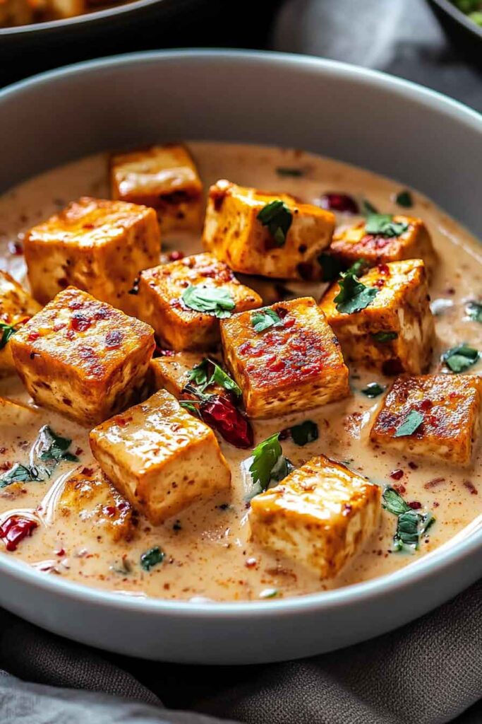 Spicy Tofu With Creamy Coconut