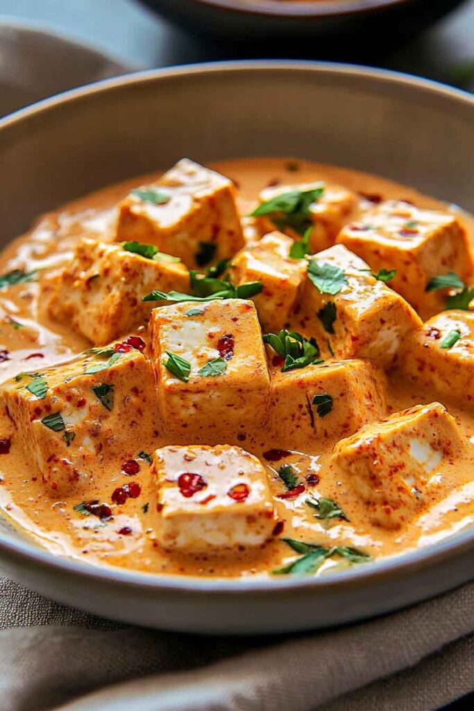 Ingredients for Spicy Tofu With Creamy Coconut Sauce