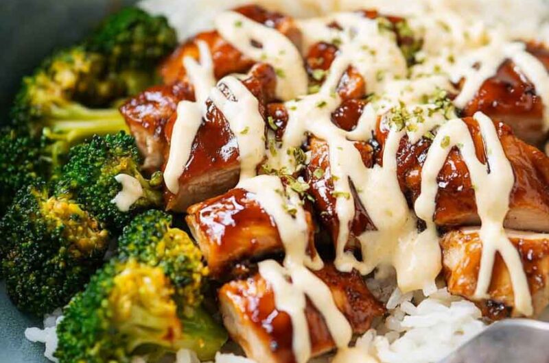 Sticky Chicken Rice Bowls