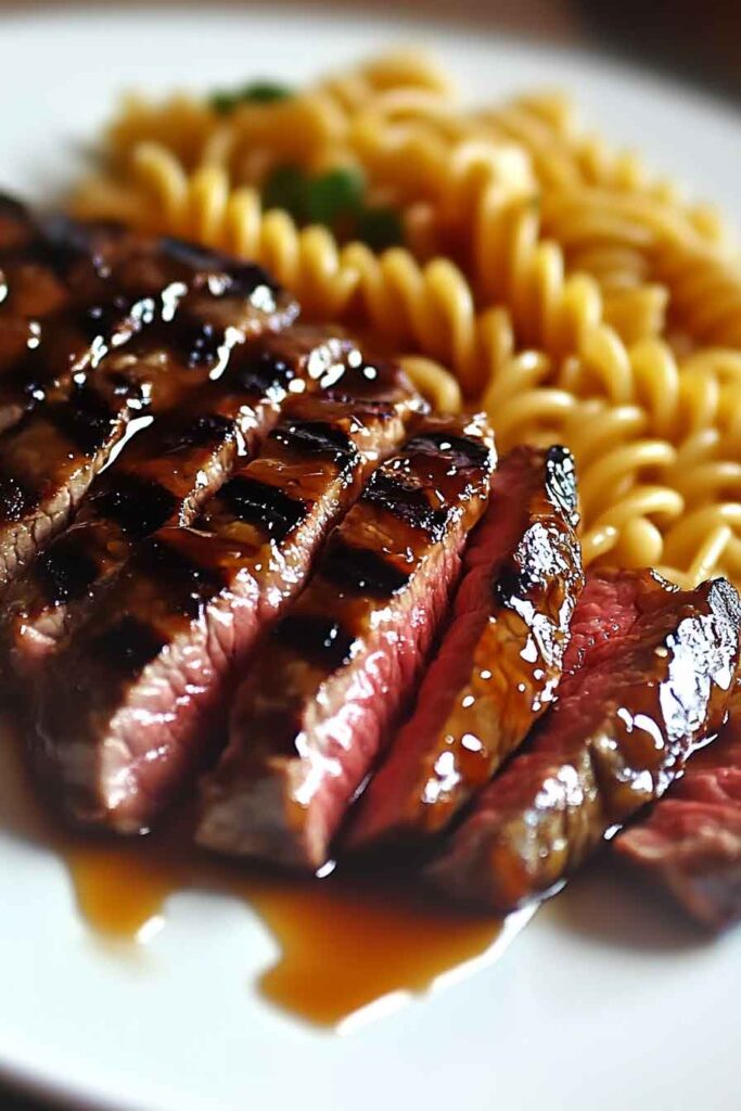 How to Make Sticky Honey Garlic Steak and Rotini