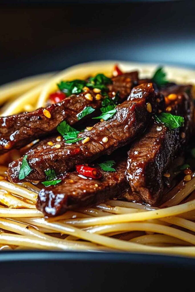 How to Make Sweet And Spicy Garlic Steak Pasta