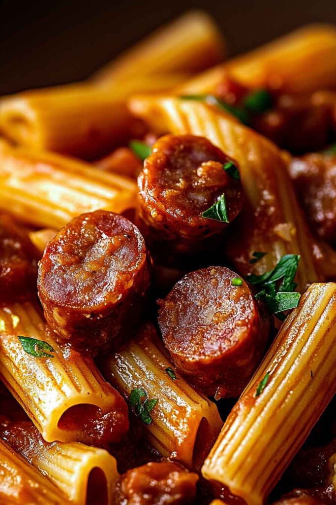 How to Make Sweet and Tangy BBQ Sausage Pasta